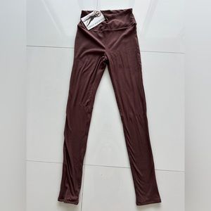 Snatched tight leggings - brown - Medium
